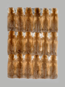 Decke 140 x 200 cm aus CH-Rotfuchsfellen